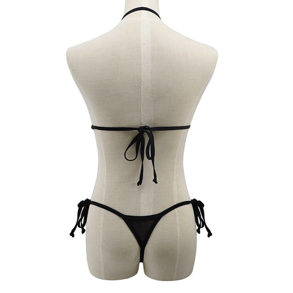 Women Tow Piece Swimsuit High Cut Backless Bikini - Picture 6 of 6